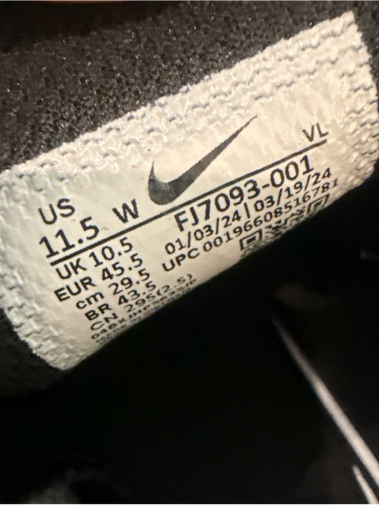 Size 11.5 Wide Nike Vapor Edge Speed 360 2 Detachable Black Cleats FJ7093-001 main image 5